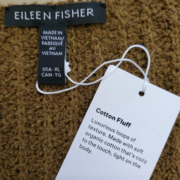 Eileen Fisher Organic-Cotton Cashmere Fluff V-Neck Sweater Size XL - Picture 9 of 14